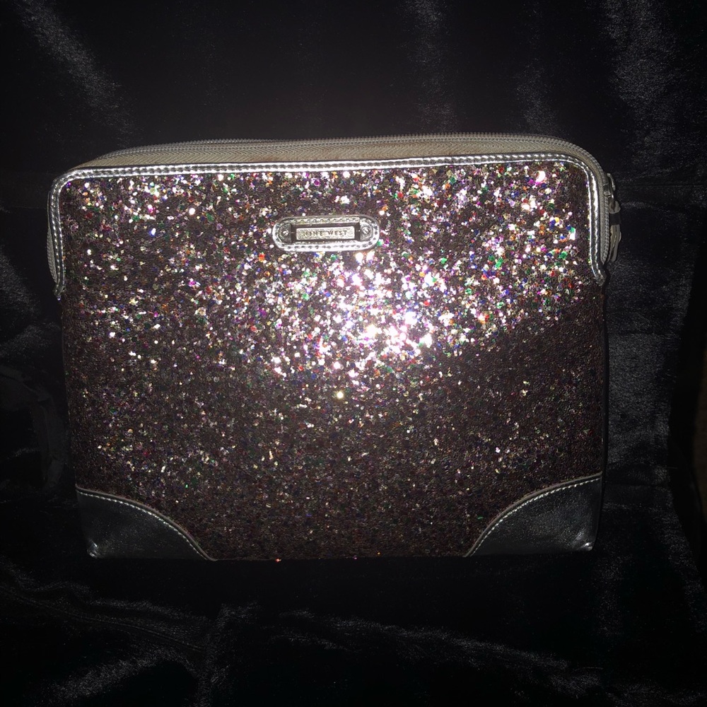 Sparkling multi colored clutch